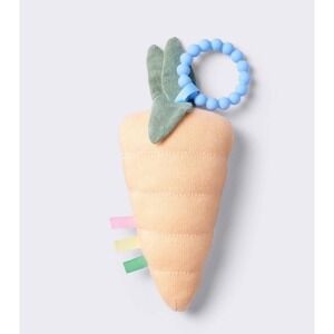 Cloud Island Easter Mirrored Crinkle Carrot Shaped Baby Plush Interactive NEW